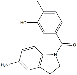 5-[(5-amino-2,3-dihydro-1H-indol-1-yl)carbonyl]-2-methylphenol|