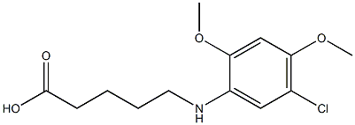  5-[(5-chloro-2,4-dimethoxyphenyl)amino]pentanoic acid