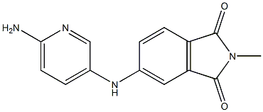 5-[(6-aminopyridin-3-yl)amino]-2-methyl-2,3-dihydro-1H-isoindole-1,3-dione Structure