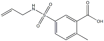 5-[(allylamino)sulfonyl]-2-methylbenzoic acid 化学構造式