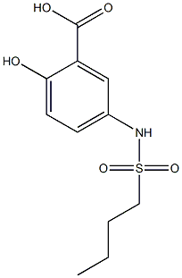 5-[(butylsulfonyl)amino]-2-hydroxybenzoic acid,,结构式