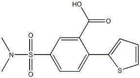 5-[(dimethylamino)sulfonyl]-2-thien-2-ylbenzoic acid Structure