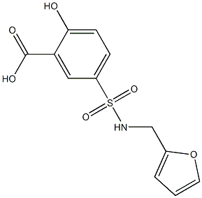 5-[(furan-2-ylmethyl)sulfamoyl]-2-hydroxybenzoic acid