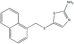 5-[(naphthalen-1-ylmethyl)sulfanyl]-1,3-thiazol-2-amine Struktur