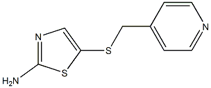 5-[(pyridin-4-ylmethyl)thio]-1,3-thiazol-2-amine 结构式