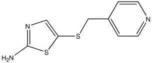 5-[(pyridin-4-ylmethyl)thio]-1,3-thiazol-2-amine,,结构式