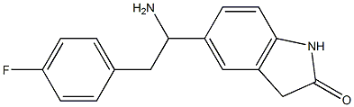 5-[1-amino-2-(4-fluorophenyl)ethyl]-2,3-dihydro-1H-indol-2-one