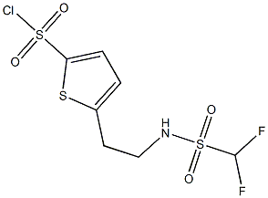 5-[2-(difluoromethane)sulfonamidoethyl]thiophene-2-sulfonyl chloride