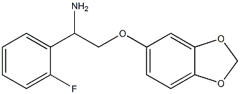 5-[2-amino-2-(2-fluorophenyl)ethoxy]-2H-1,3-benzodioxole,,结构式