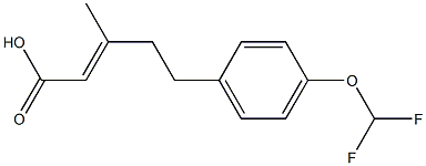 5-[4-(difluoromethoxy)phenyl]-3-methylpent-2-enoic acid