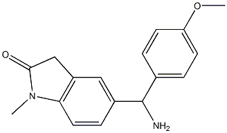 5-[amino(4-methoxyphenyl)methyl]-1-methyl-2,3-dihydro-1H-indol-2-one