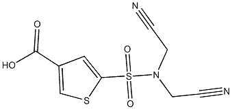 5-[bis(cyanomethyl)sulfamoyl]thiophene-3-carboxylic acid