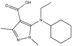5-[cyclohexyl(ethyl)amino]-1,3-dimethyl-1H-pyrazole-4-carboxylic acid