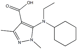 5-[cyclohexyl(ethyl)amino]-1,3-dimethyl-1H-pyrazole-4-carboxylic acid|