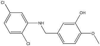 5-{[(2,5-dichlorophenyl)amino]methyl}-2-methoxyphenol Structure