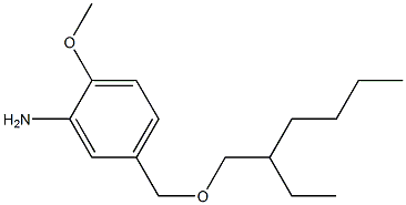 5-{[(2-ethylhexyl)oxy]methyl}-2-methoxyaniline 化学構造式