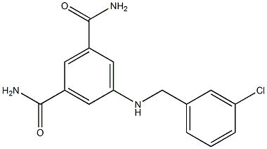  5-{[(3-chlorophenyl)methyl]amino}benzene-1,3-dicarboxamide