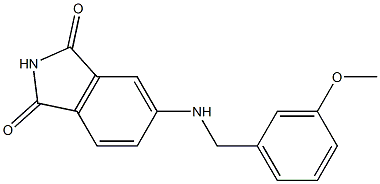 5-{[(3-methoxyphenyl)methyl]amino}-2,3-dihydro-1H-isoindole-1,3-dione,,结构式