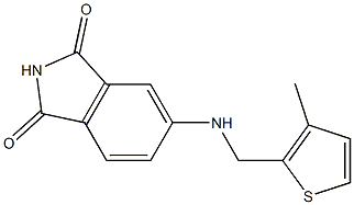 5-{[(3-methylthiophen-2-yl)methyl]amino}-2,3-dihydro-1H-isoindole-1,3-dione Struktur