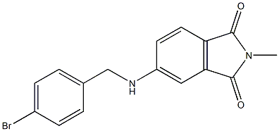 5-{[(4-bromophenyl)methyl]amino}-2-methyl-2,3-dihydro-1H-isoindole-1,3-dione Structure