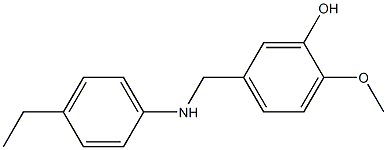 5-{[(4-ethylphenyl)amino]methyl}-2-methoxyphenol Struktur