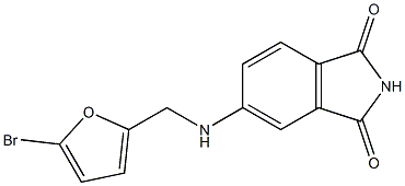 5-{[(5-bromofuran-2-yl)methyl]amino}-2,3-dihydro-1H-isoindole-1,3-dione|