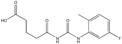 5-{[(5-fluoro-2-methylphenyl)carbamoyl]amino}-5-oxopentanoic acid