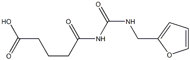 5-{[(furan-2-ylmethyl)carbamoyl]amino}-5-oxopentanoic acid,,结构式