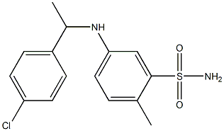 5-{[1-(4-chlorophenyl)ethyl]amino}-2-methylbenzene-1-sulfonamide,,结构式