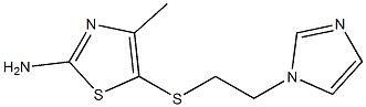  5-{[2-(1H-imidazol-1-yl)ethyl]sulfanyl}-4-methyl-1,3-thiazol-2-amine