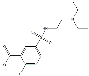 5-{[2-(diethylamino)ethyl]sulfamoyl}-2-fluorobenzoic acid