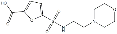 5-{[2-(morpholin-4-yl)ethyl]sulfamoyl}furan-2-carboxylic acid 结构式