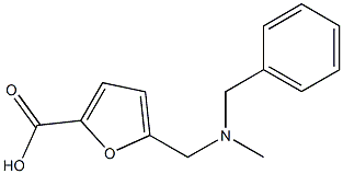 5-{[benzyl(methyl)amino]methyl}furan-2-carboxylic acid Struktur