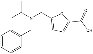 5-{[benzyl(propan-2-yl)amino]methyl}furan-2-carboxylic acid Struktur
