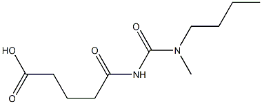 5-{[butyl(methyl)carbamoyl]amino}-5-oxopentanoic acid,,结构式