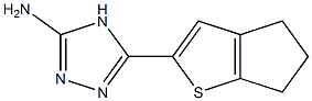 5-{4H,5H,6H-cyclopenta[b]thiophen-2-yl}-4H-1,2,4-triazol-3-amine,,结构式