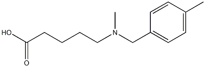 5-{methyl[(4-methylphenyl)methyl]amino}pentanoic acid Structure
