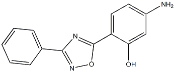 5-amino-2-(3-phenyl-1,2,4-oxadiazol-5-yl)phenol Structure