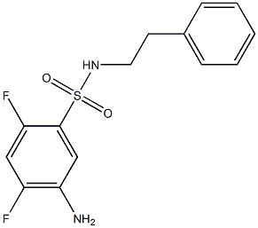 5-amino-2,4-difluoro-N-(2-phenylethyl)benzene-1-sulfonamide Structure