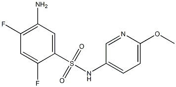 5-amino-2,4-difluoro-N-(6-methoxypyridin-3-yl)benzene-1-sulfonamide Structure