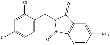 5-amino-2-[(2,4-dichlorophenyl)methyl]-2,3-dihydro-1H-isoindole-1,3-dione 结构式