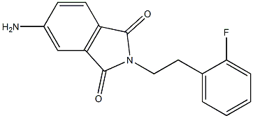 5-amino-2-[2-(2-fluorophenyl)ethyl]-2,3-dihydro-1H-isoindole-1,3-dione Structure