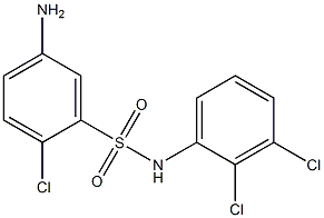 5-amino-2-chloro-N-(2,3-dichlorophenyl)benzene-1-sulfonamide Struktur