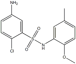 5-amino-2-chloro-N-(2-methoxy-5-methylphenyl)benzene-1-sulfonamide|