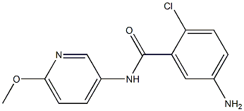 5-amino-2-chloro-N-(6-methoxypyridin-3-yl)benzamide Structure