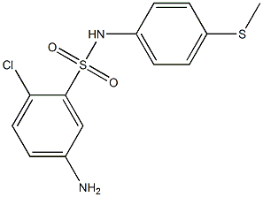 5-amino-2-chloro-N-[4-(methylsulfanyl)phenyl]benzene-1-sulfonamide,,结构式