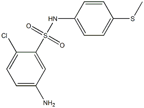  5-amino-2-chloro-N-[4-(methylsulfanyl)phenyl]benzene-1-sulfonamide