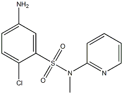5-amino-2-chloro-N-methyl-N-(pyridin-2-yl)benzene-1-sulfonamide Struktur