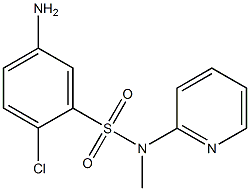 5-amino-2-chloro-N-methyl-N-(pyridin-2-yl)benzene-1-sulfonamide,,结构式