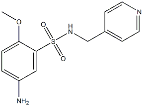 5-amino-2-methoxy-N-(pyridin-4-ylmethyl)benzene-1-sulfonamide,,结构式